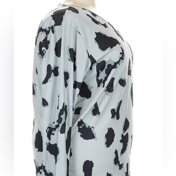 NWT Haute Edition Women’s Cotton blend Elegant Animal Print Long Sleeve Top.XXXL - Picture 2 of 9